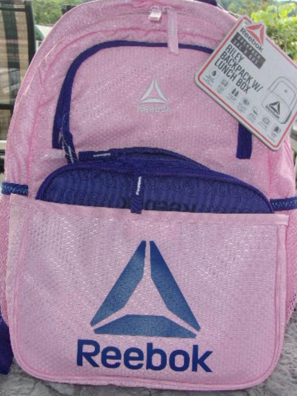 E-229 REEBOK "RILEY"  BACKPACK WITH LUNCH BAG NWT